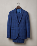 Costume homme SAVILE ROW by CG – Bleu à carreaux – T. 44/46 — très bon état