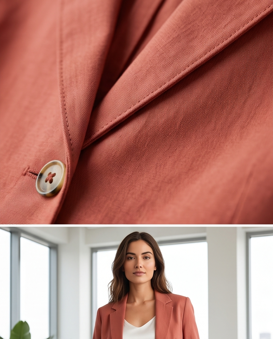 Edc veste courte brique - neuve - taille L