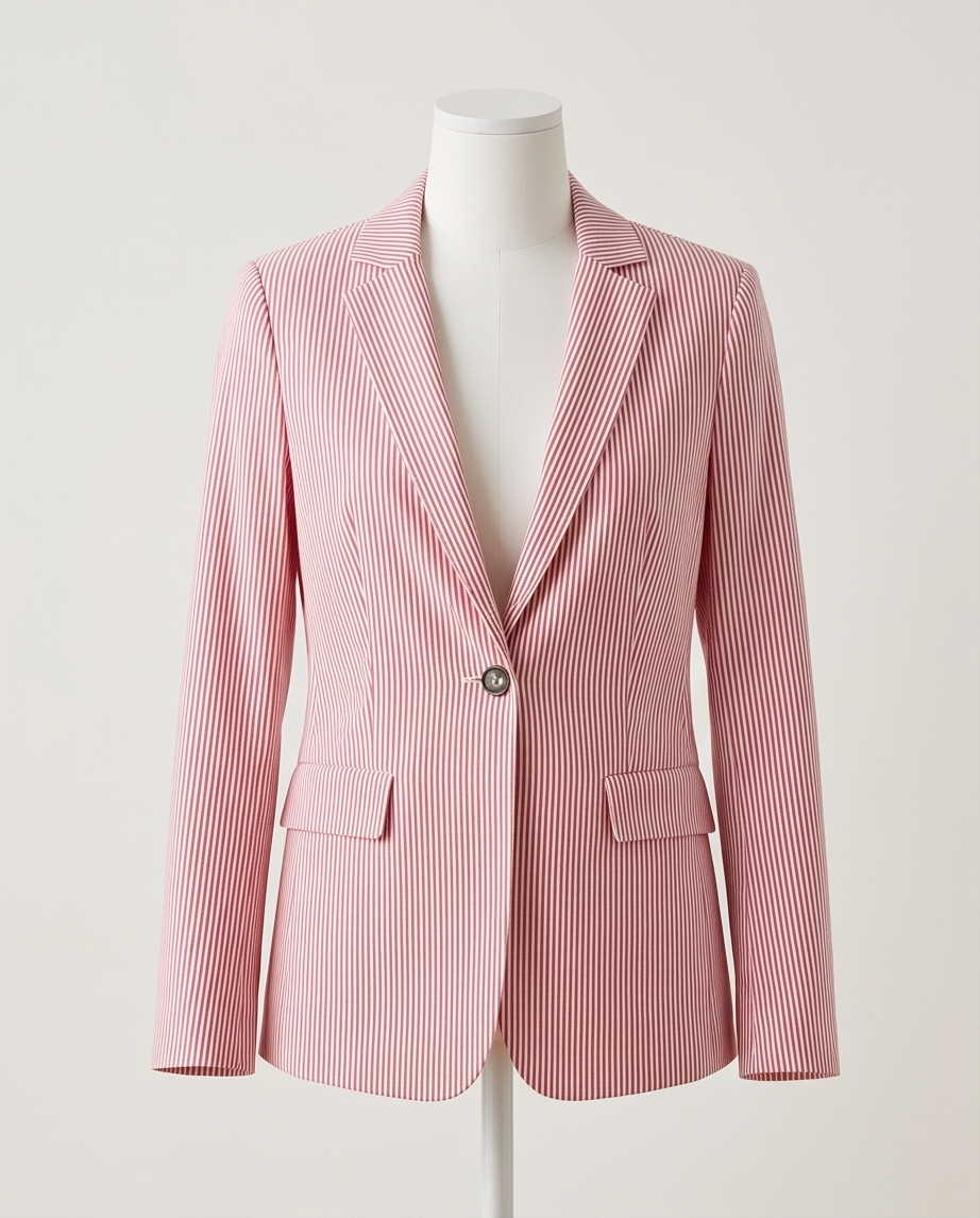 S.Oliver blazer rayé rouge - neuf - taille 34