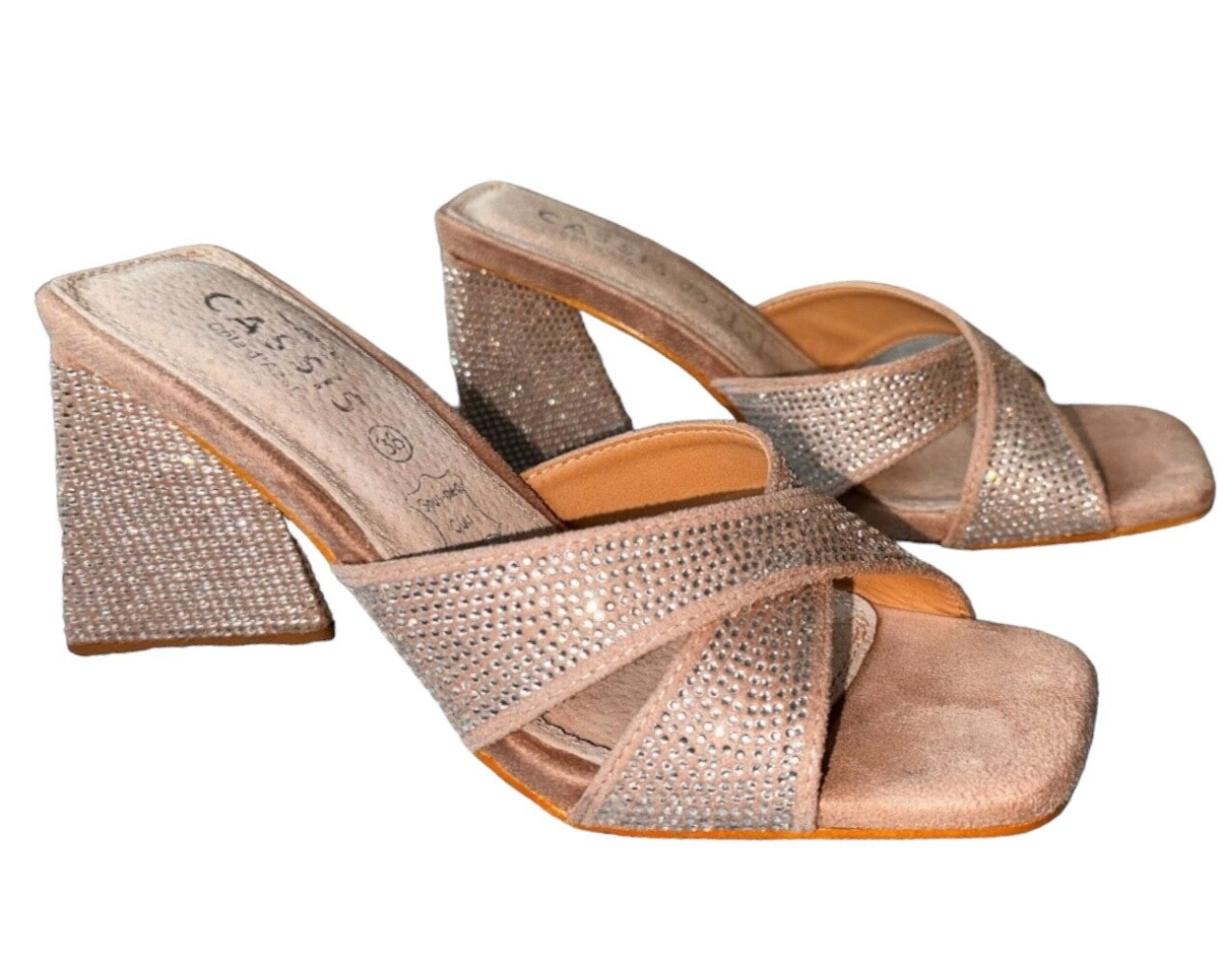 DANIKA - Mules à talons - beige taille 38 neuves