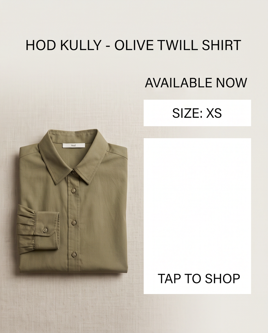 HOD chemise kaki - neuve - taille XS