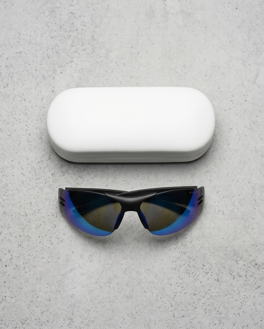Lunettes de soleil sportives futuristes -
Verres bleus - Neuves
