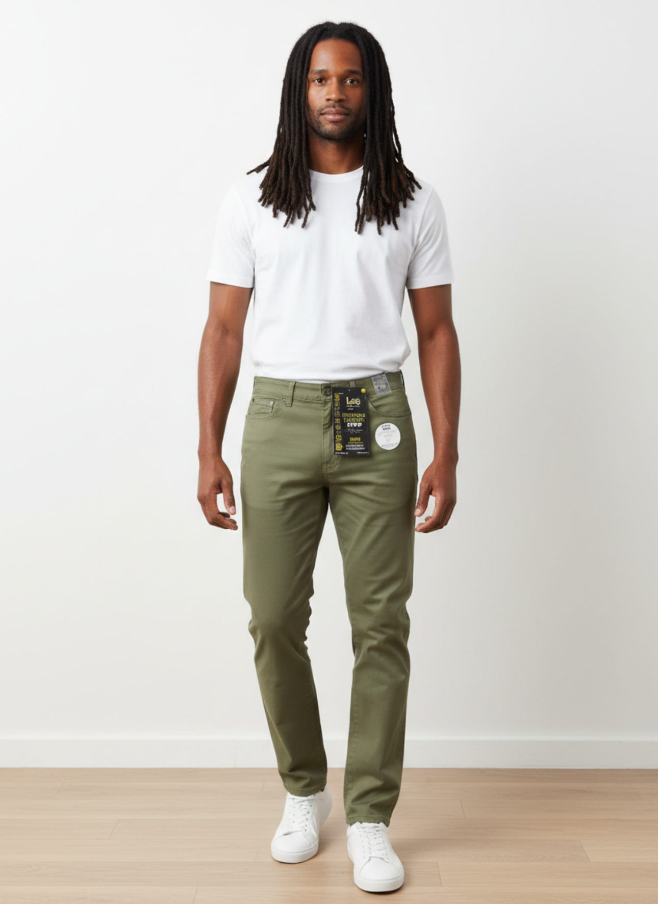 Pantalon Lee vert homme - neuf - 30/34
