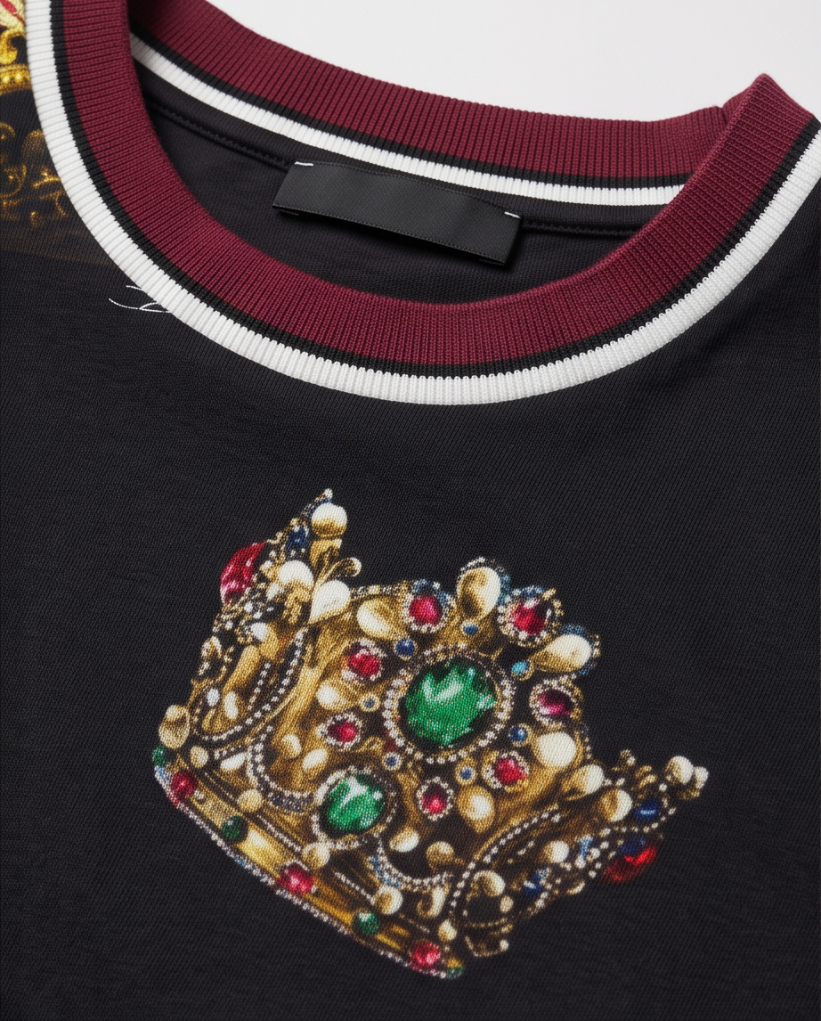 DOLCE & GABBANA – T-shirt Crown / Couronnes – Taille 46 – Très bon état