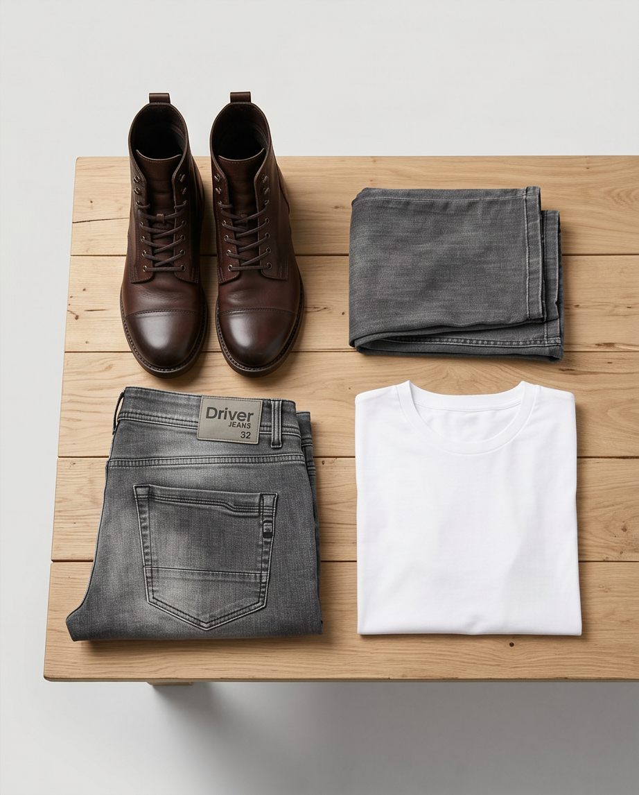 Driver Jeans gris - très bon état - taille 32