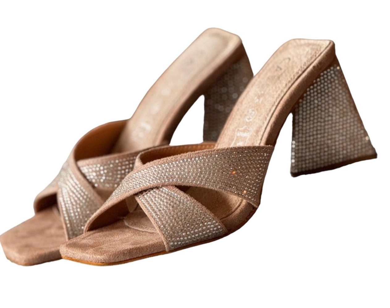 DANIKA - Mules à talons - beige taille 38 neuves