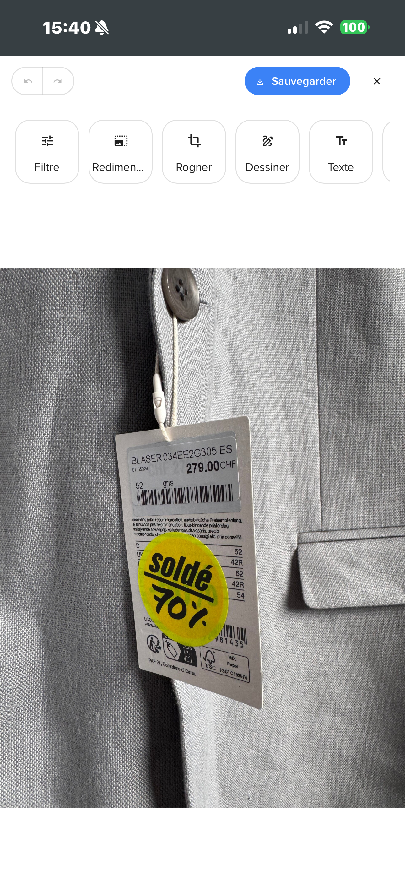 Esprit blazer homme -  neuf - 54 / 52