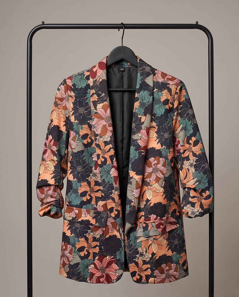 Blazer fleuri - très bon état - taille S/M