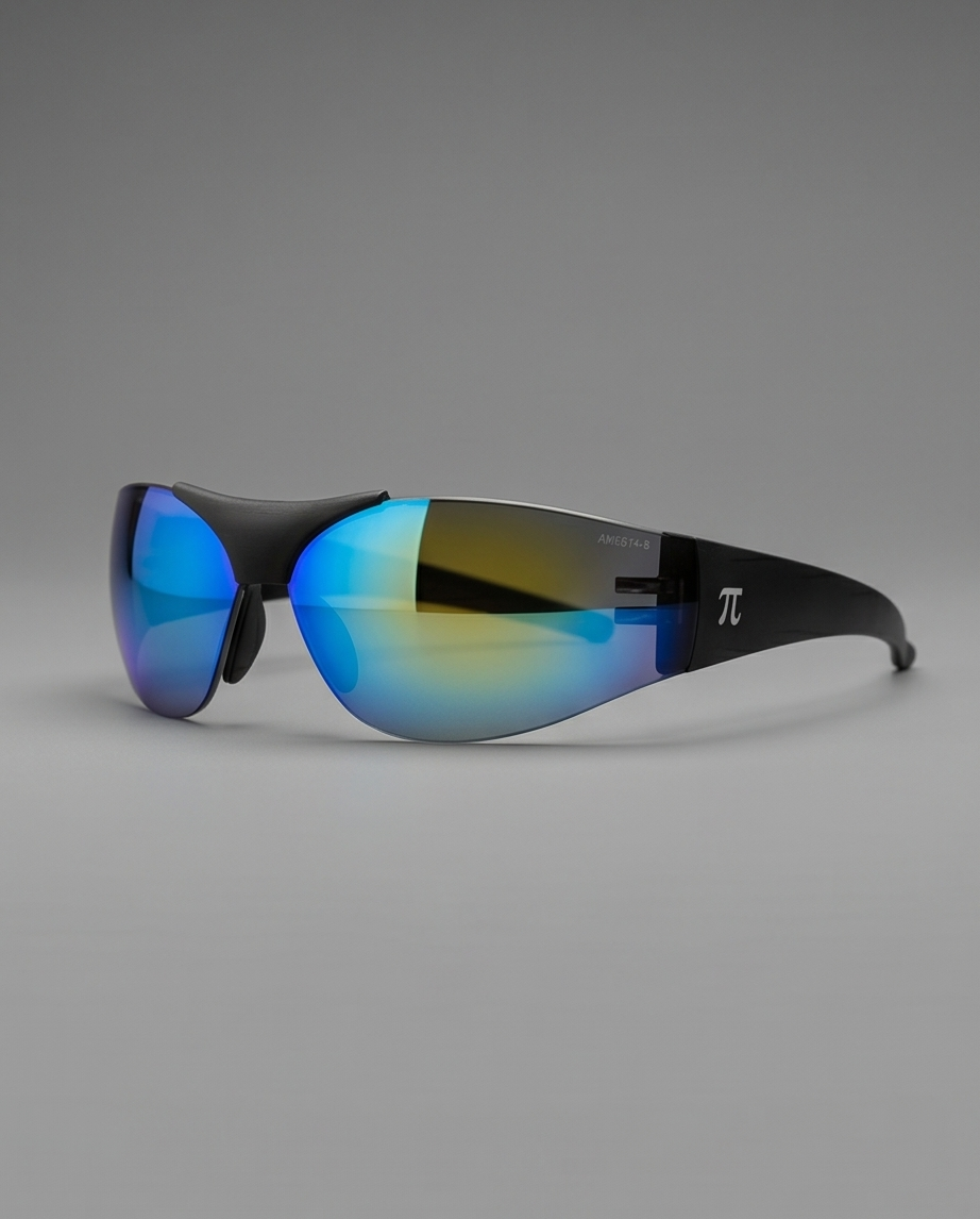 Lunettes de soleil sportives futuristes -
Verres bleus - Neuves
