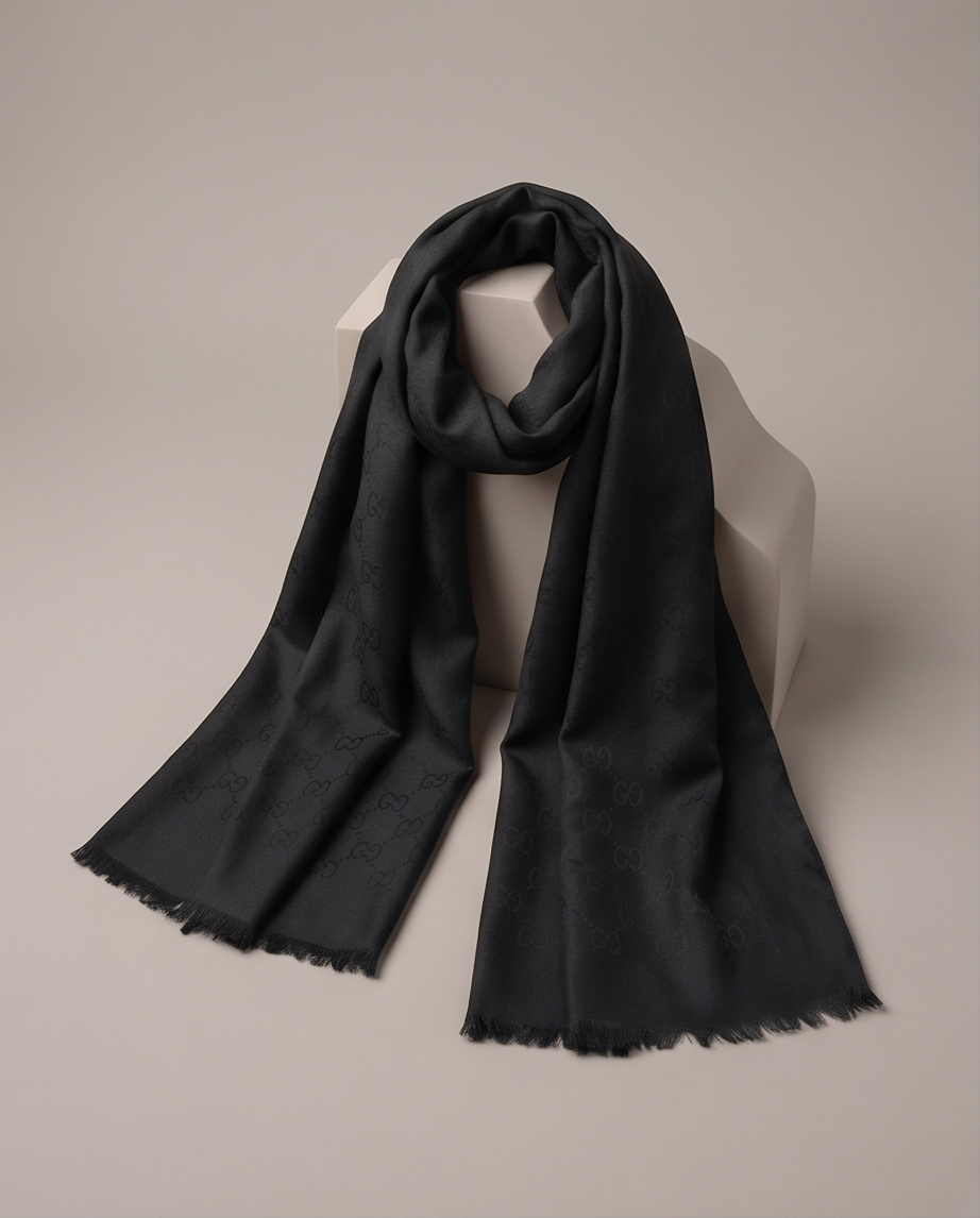 Écharpe Gucci noire — très bon état