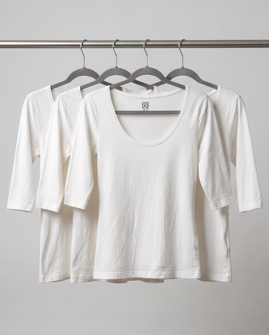 Lot de 4 t-shirts blancs — très bon état — taille M