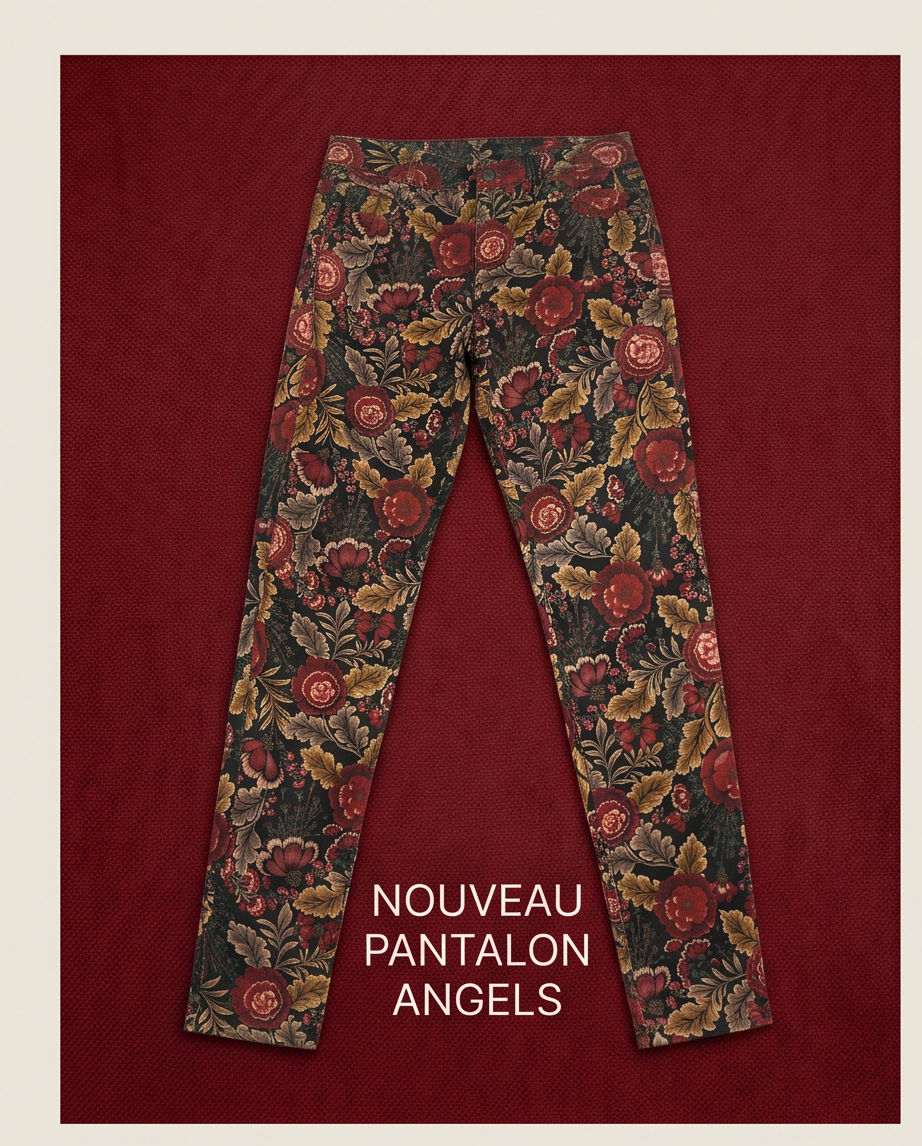 Angels pantalon fleuri - neuf - taille 34/30