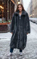UGG Manteau d'hiver en fausse fourrure bleu neuf taille XS