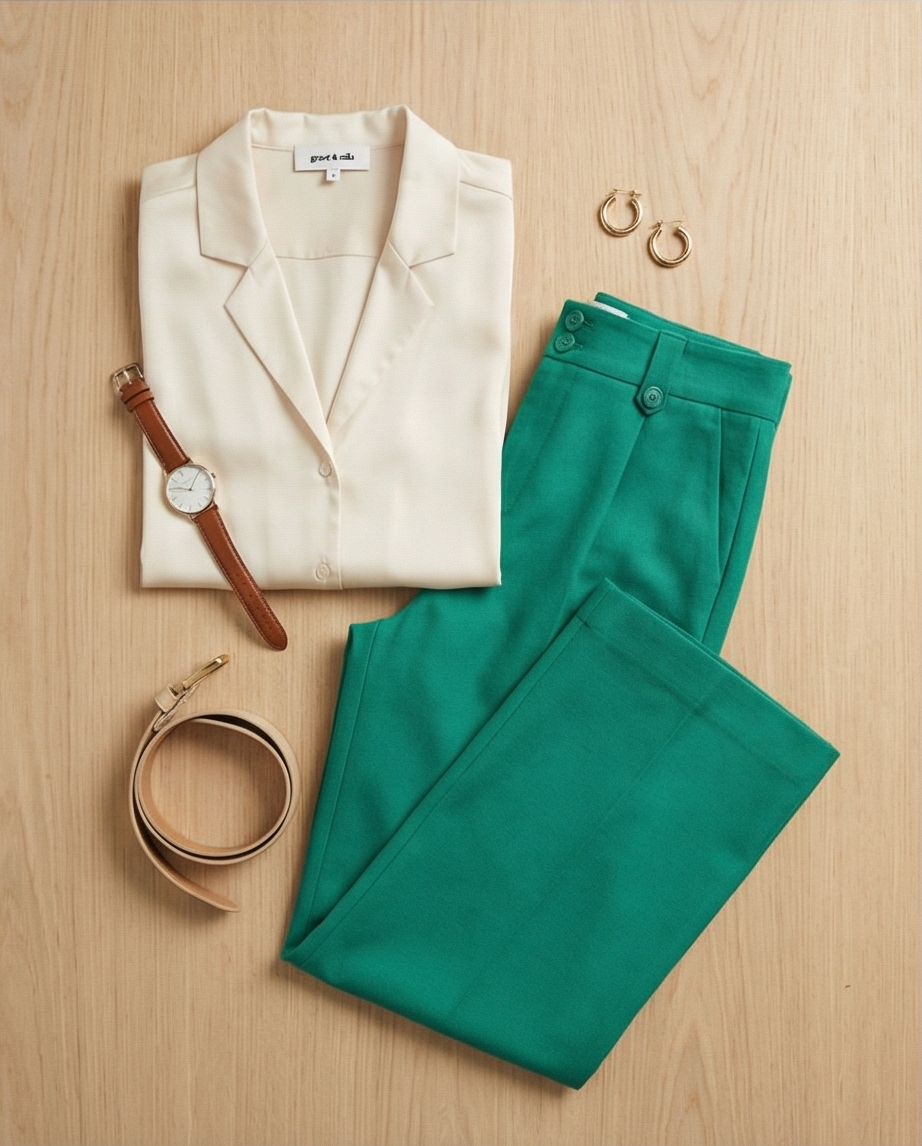 Pantalon Grace & Mila IRVINE, vert taille M et S neuf