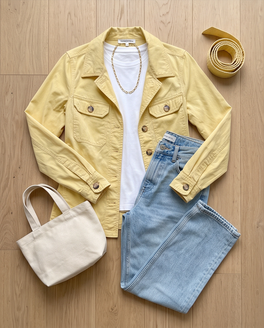 Veste Tramontana Jaune Pastel — Très Bon État — Taille S