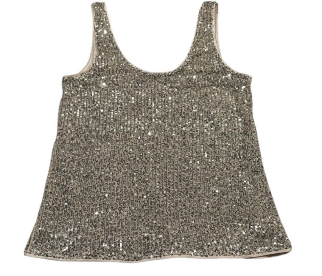 Grace & Mila Top à Paillettes Argenté - neuf - taille S