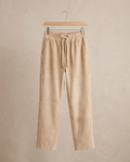 Pantalon MAX&MOI en velours de chèvre beige — Taille 34