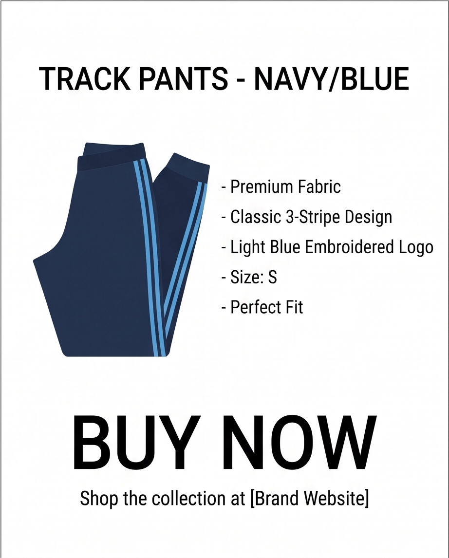 Bas de pantalon sport bleu — très bon état — taille S