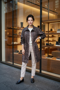 Michael Kors Parka femme très tendance avec imprimé serpent. Taille L.
