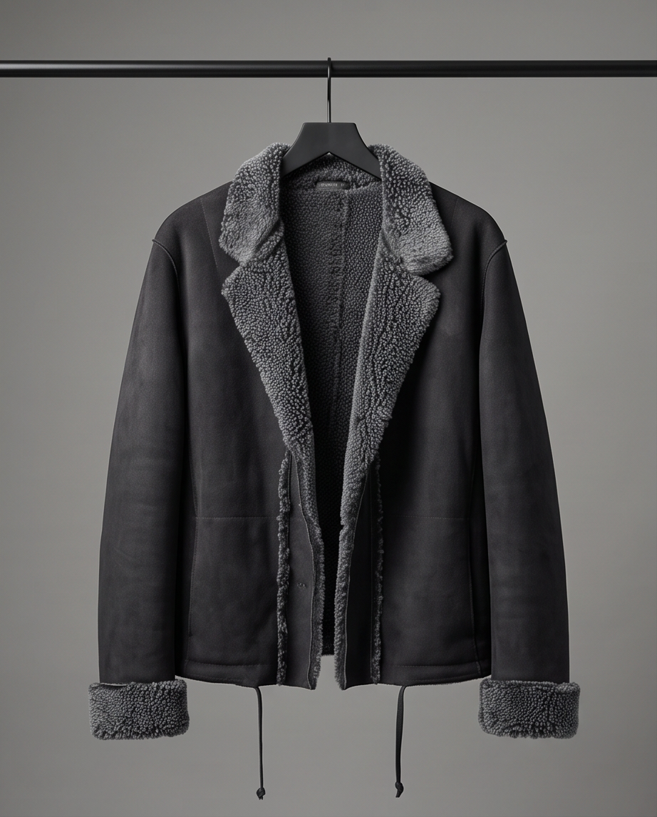 TRANSIT veste cuir mouton — neuve — taille S
