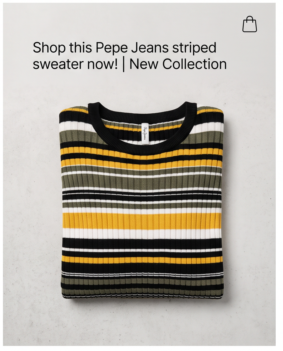 Pepe Jeans pull rayé- très bon état - taille L