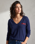 Grace & Mila pull marine — très bon état — taille M/L