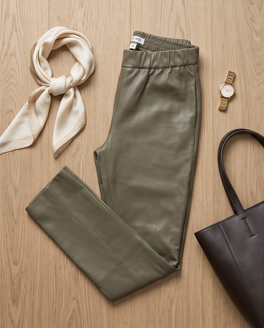 Max&Moi pantalon cuir — taille 34