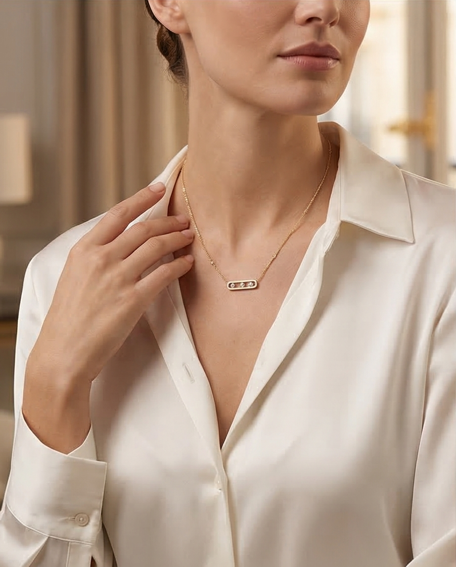 MOVE Collier Diamant Or Jaune Messika Grand Modèle / dernier prix 2600.-