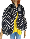 S.Oliver foulard bleu et blanc neuf