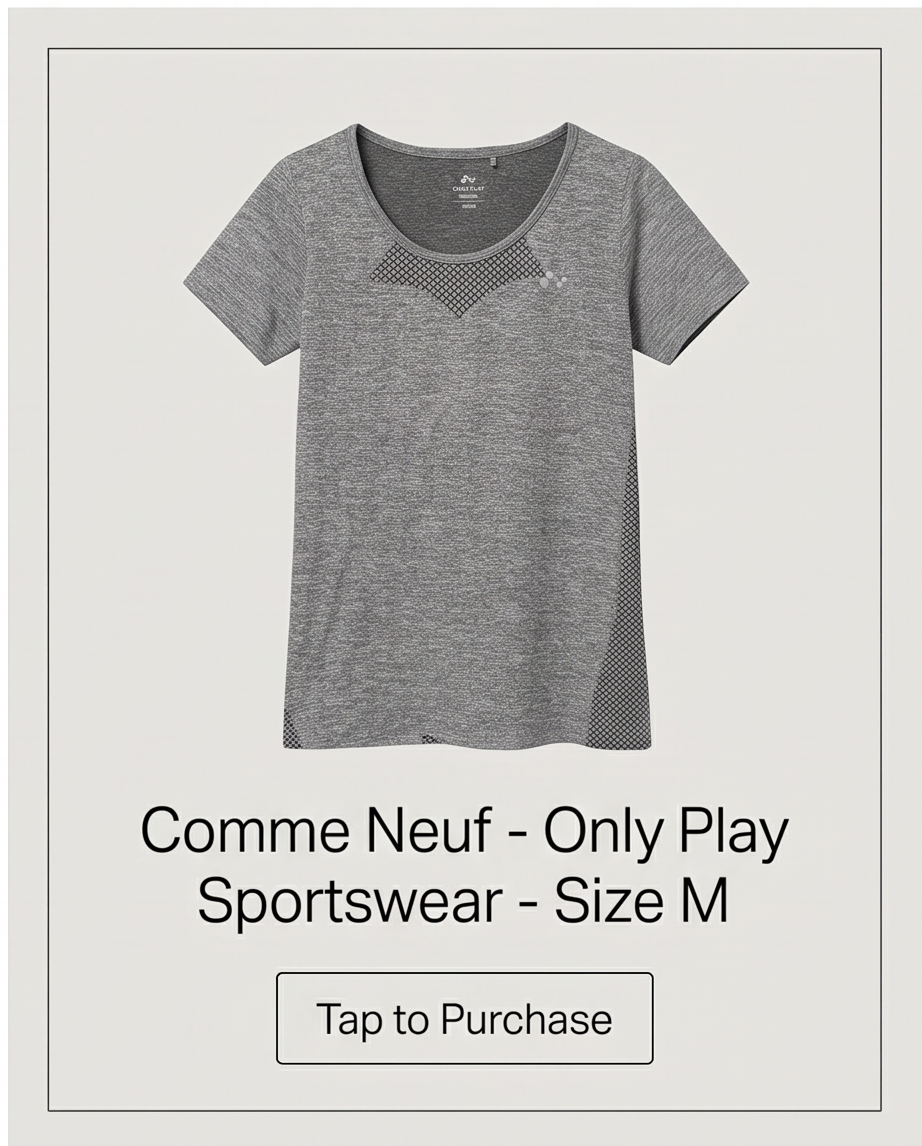 T-shirt de sport Only Play — très bon état — taille M