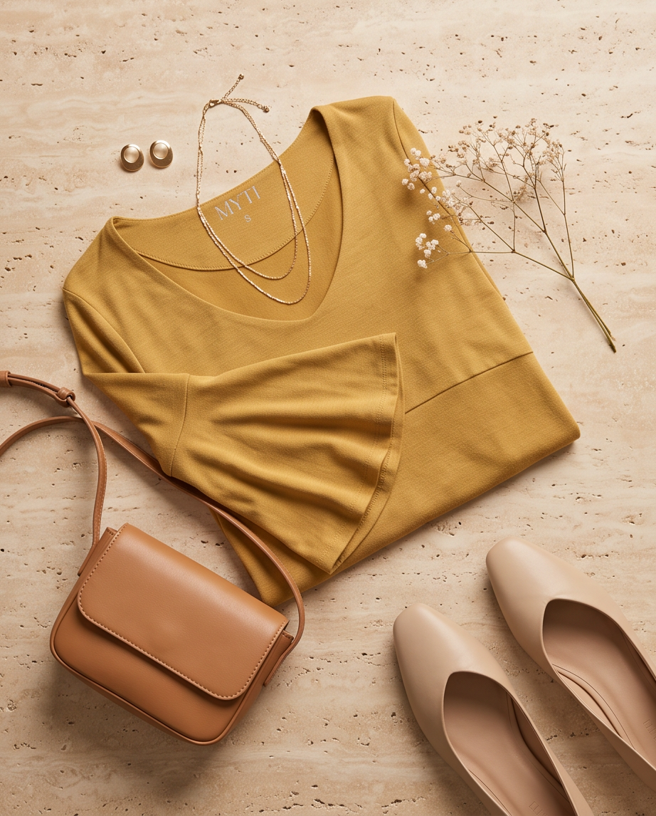 Robe MYTI jaune moutarde — très bon état — taille S