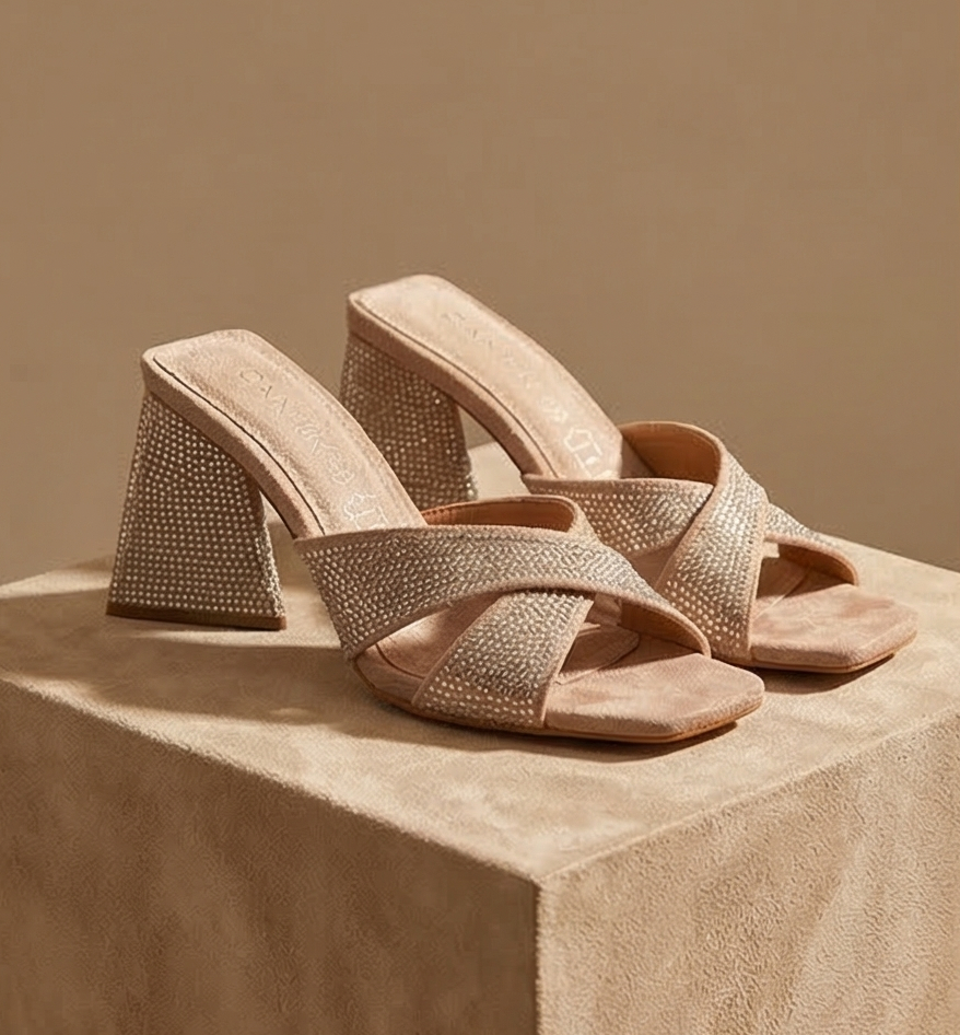 DANIKA - Mules à talons - beige taille 38 neuves