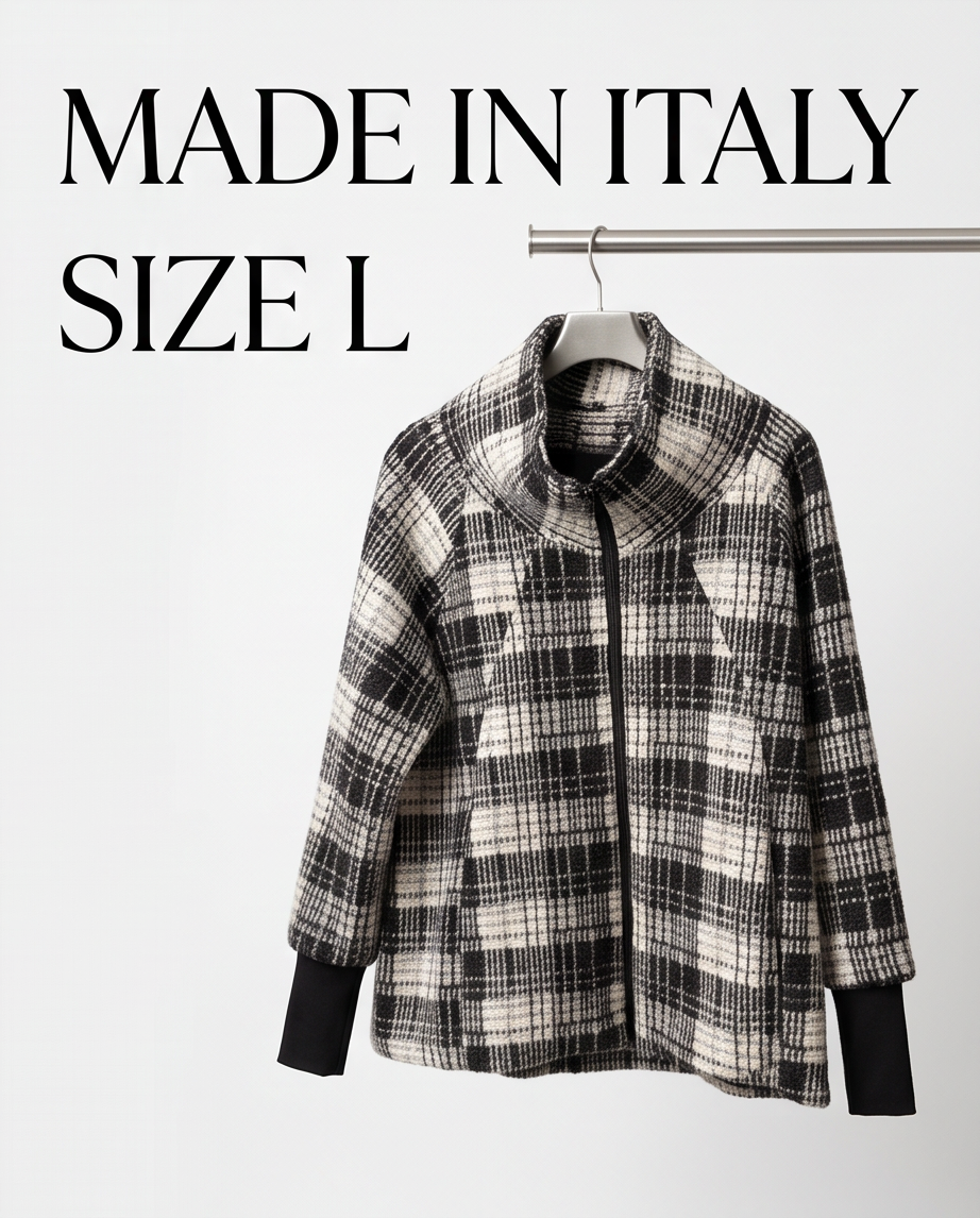 Made in Italy veste carreaux — bon état — taille L