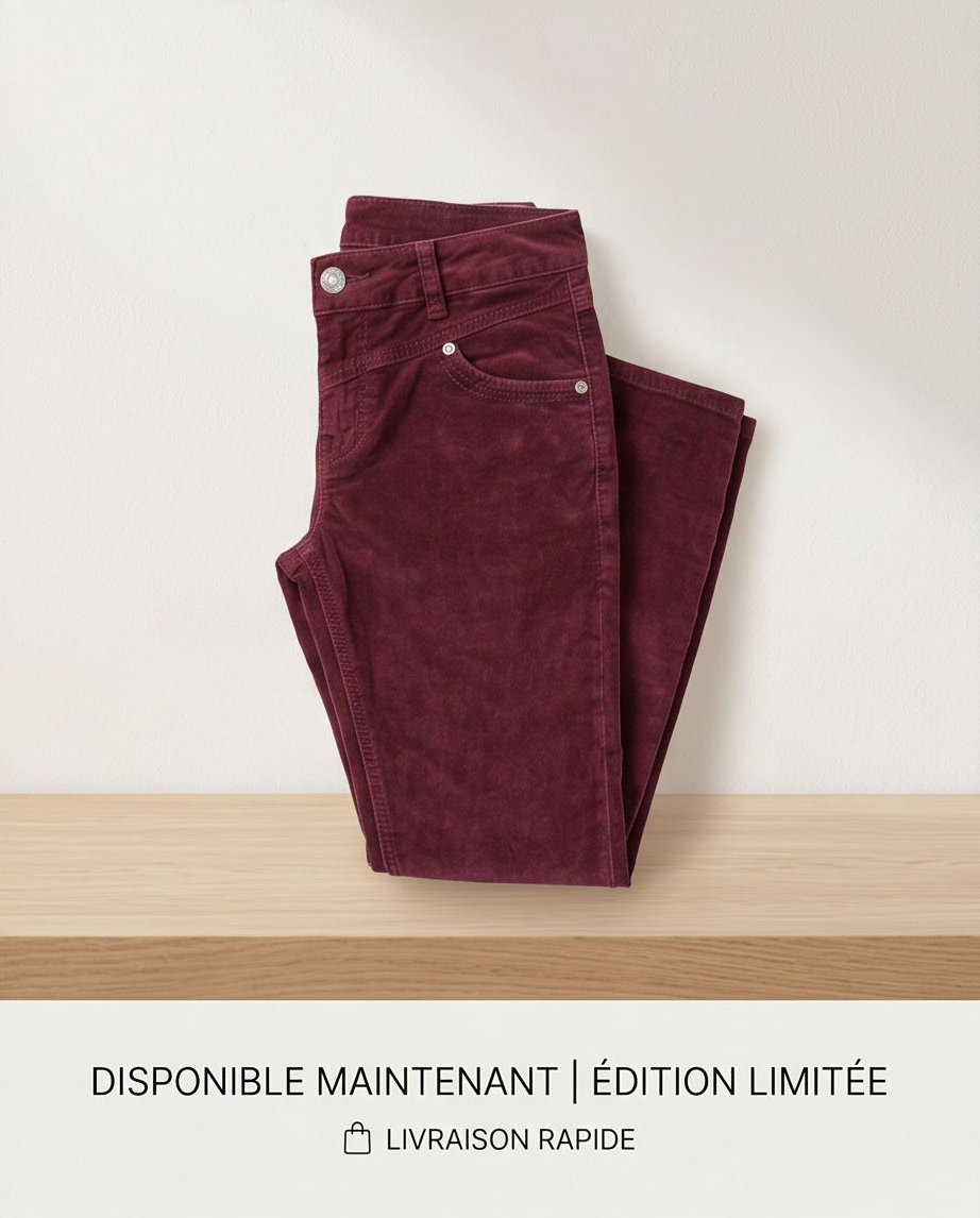 Driver jeans bordeaux - neuf - taille 27