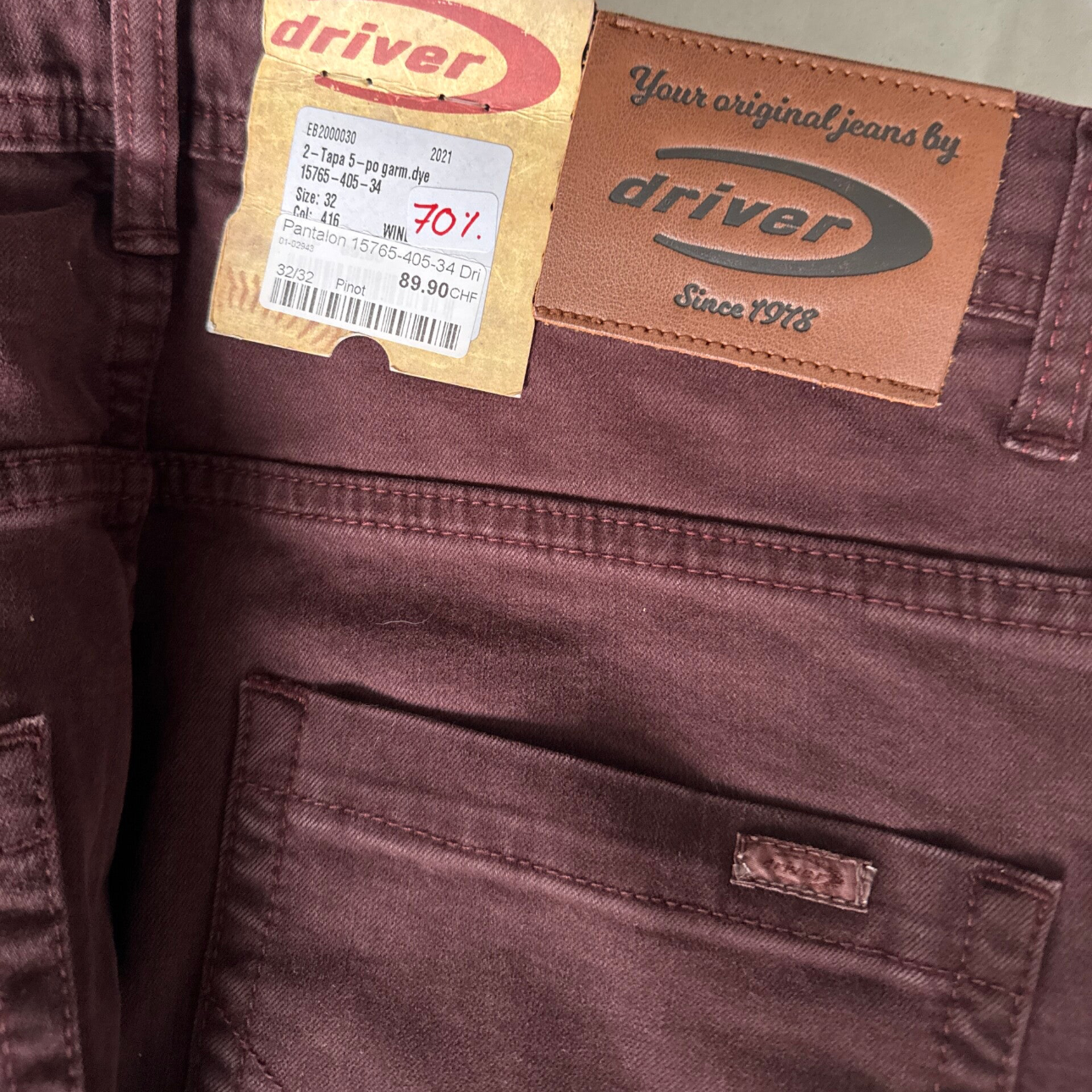 Driver Pantalon homme - neuf - 32/32