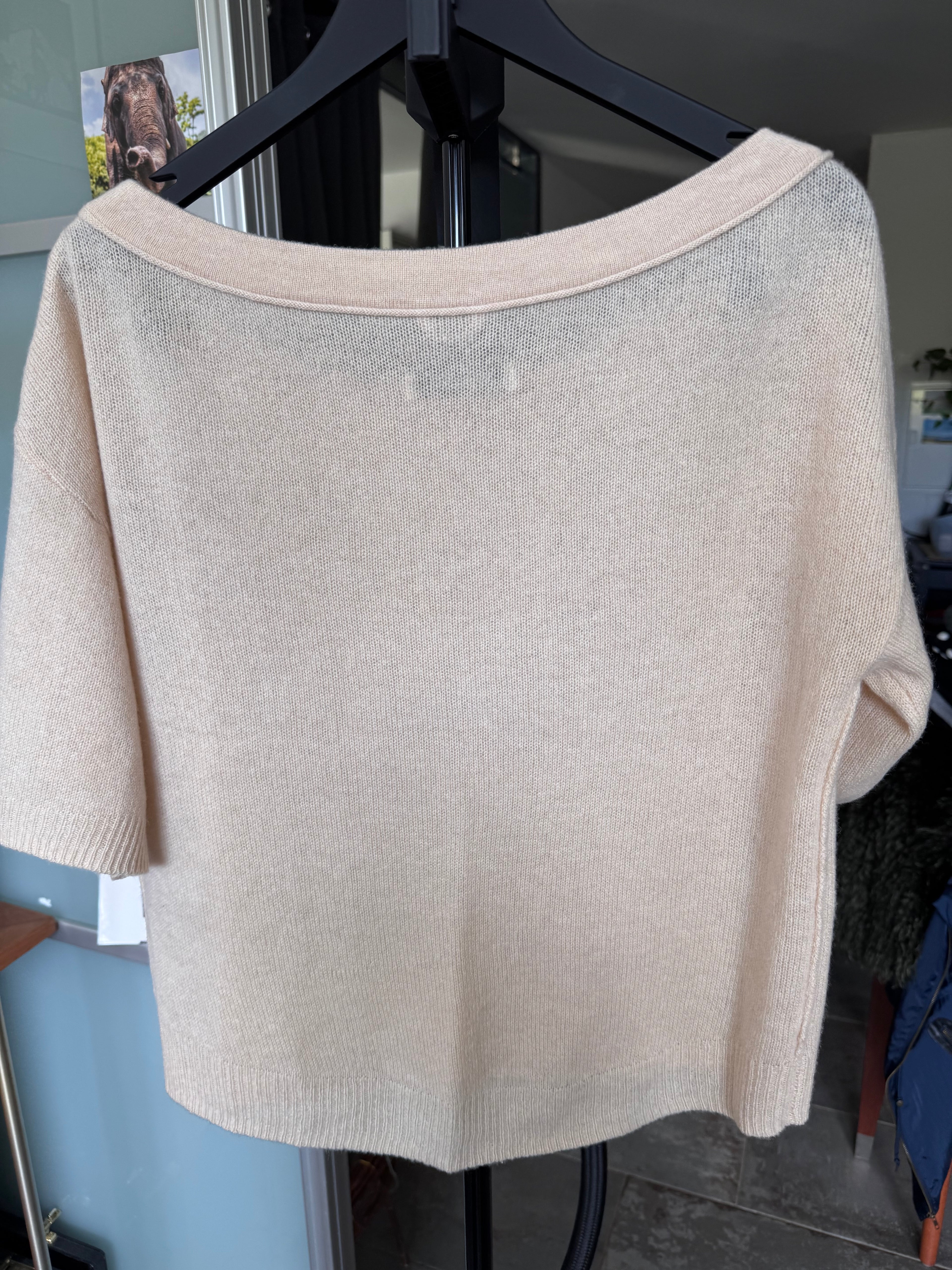 Pull Max&Moi beige élégant, 100% cachemire taille XS