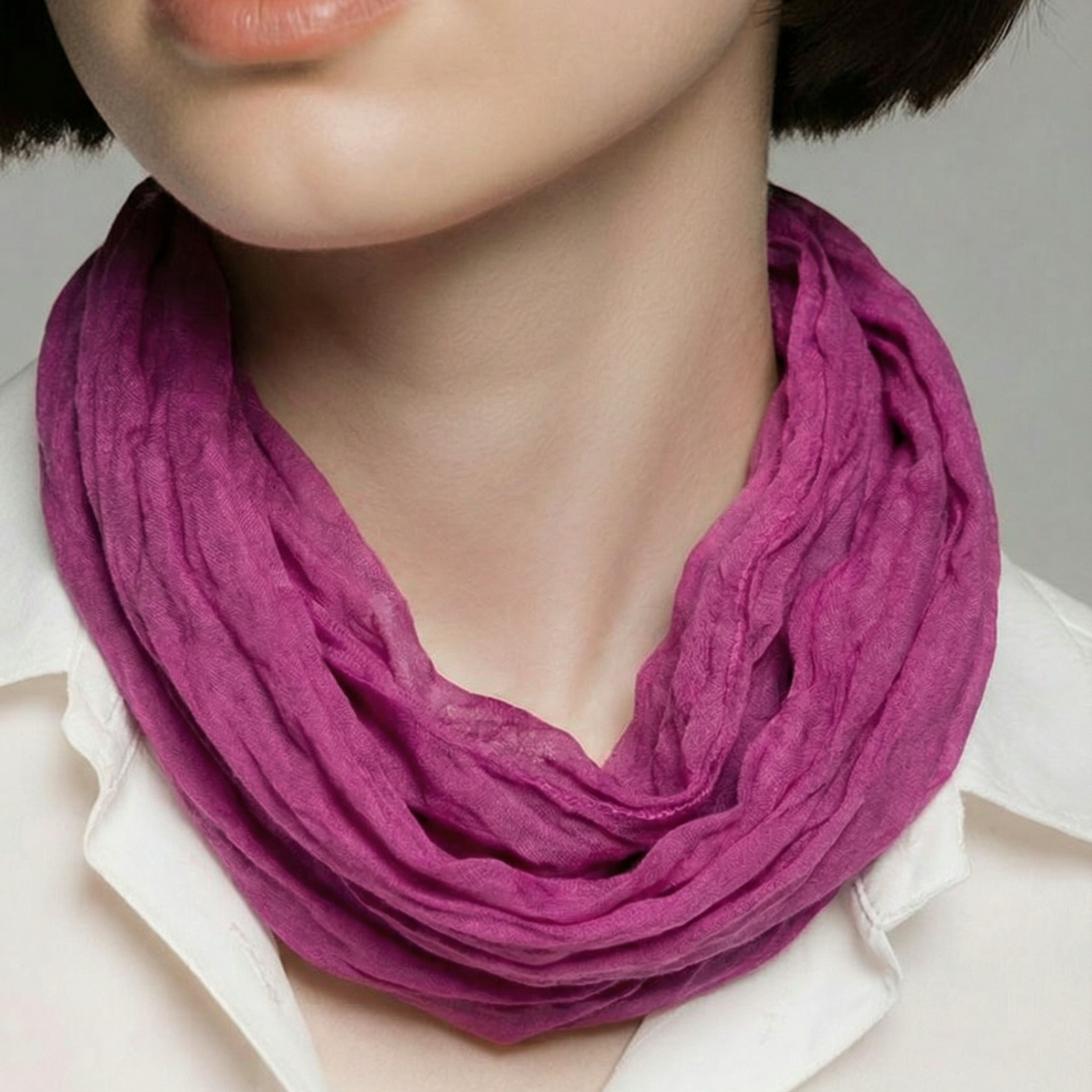Echarpe Infinie violet neuve
