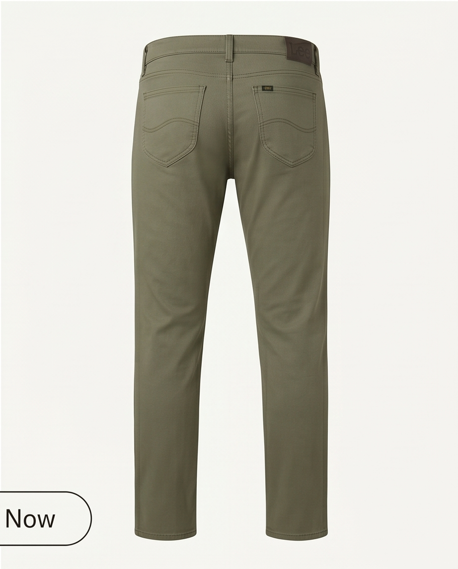 Pantalon Lee vert homme - neuf - 30/34