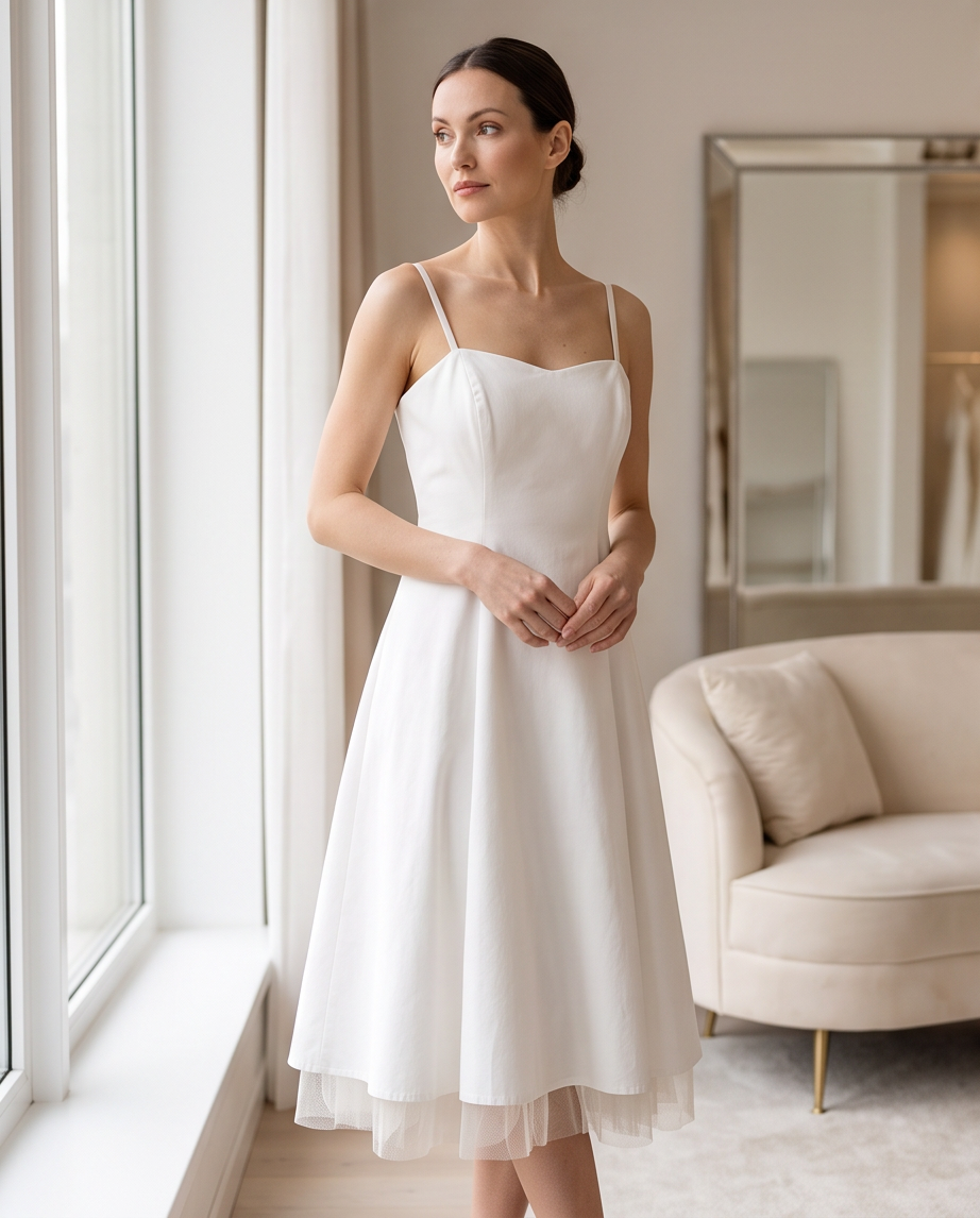Robe Fred Sun Paris — Blanche & Tulle — Très Bon État — Taille 42