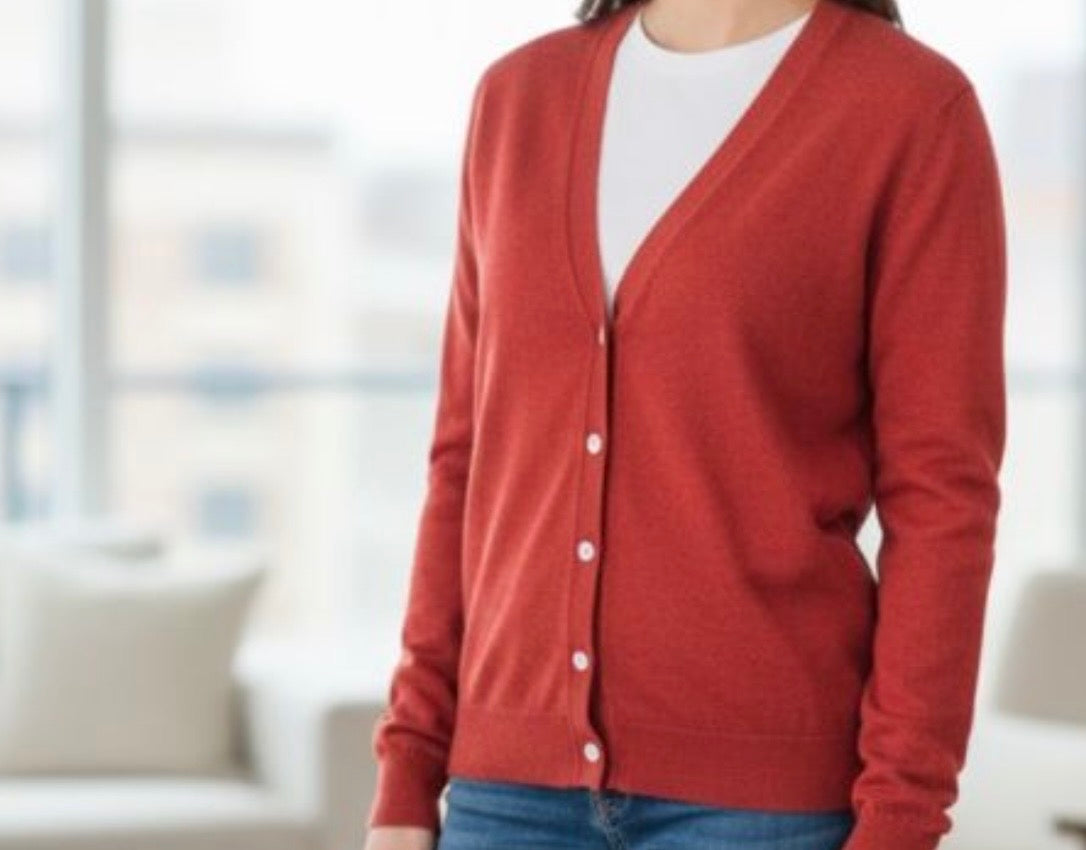 Cardigan FERRACHE Rouille — Neuf — Tailles S