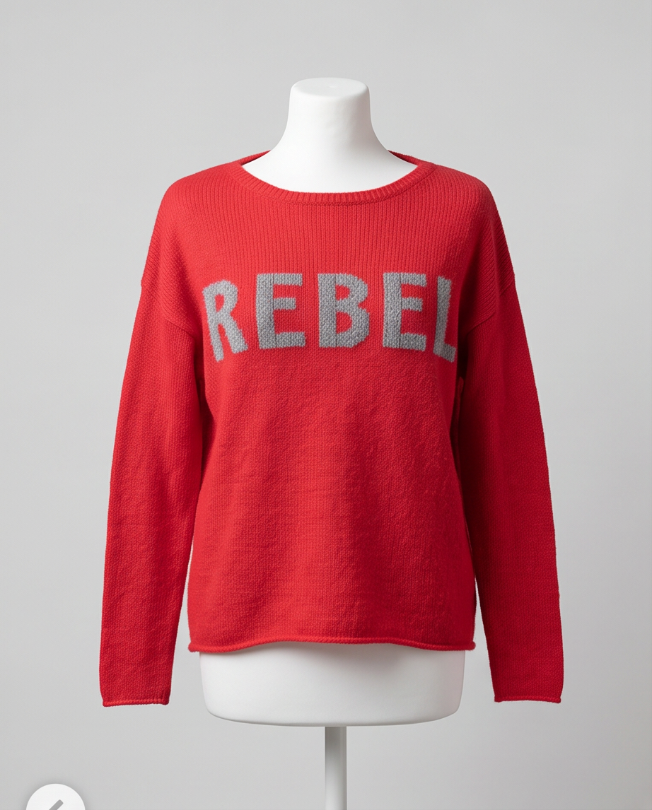 BENETTON Pull rouge — très bon état — taille 38