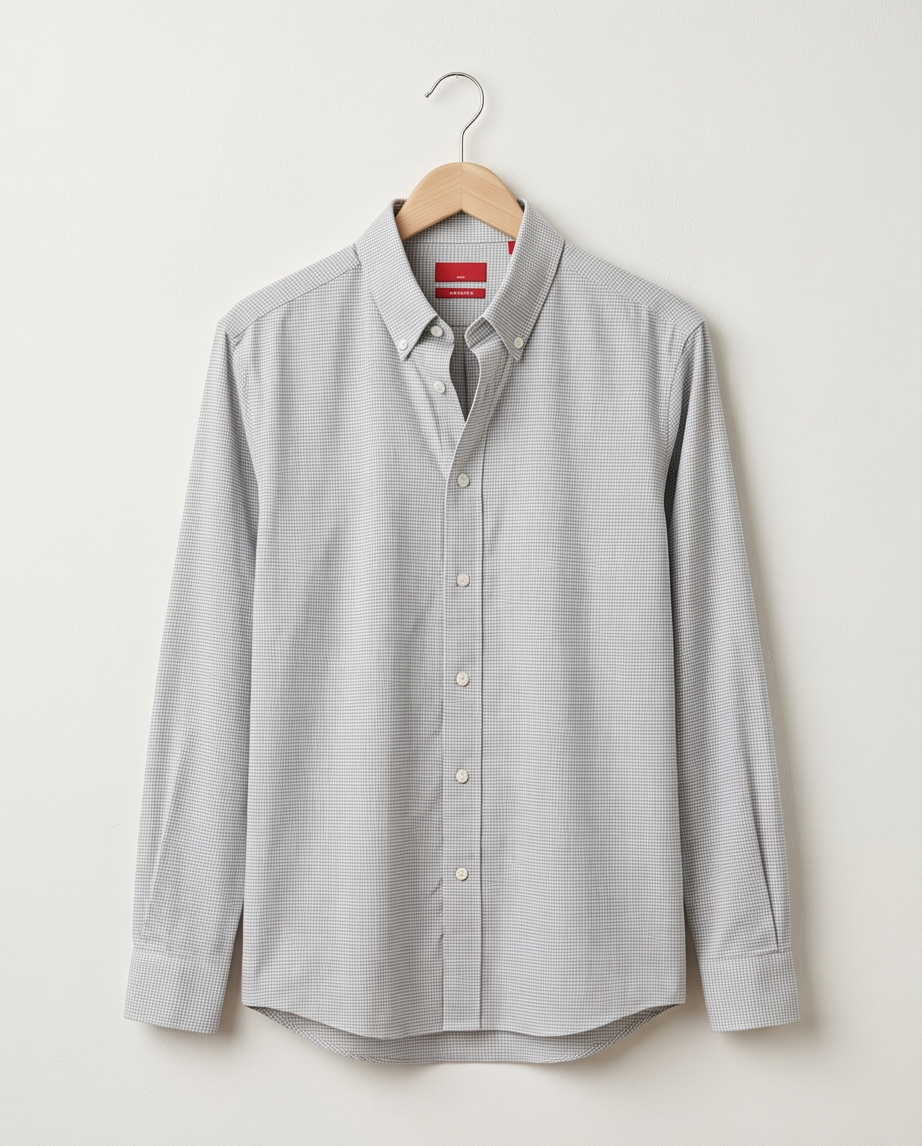 Chemise Esprit Homme À Carreaux Noir & Blanc — Neuve — Taille S