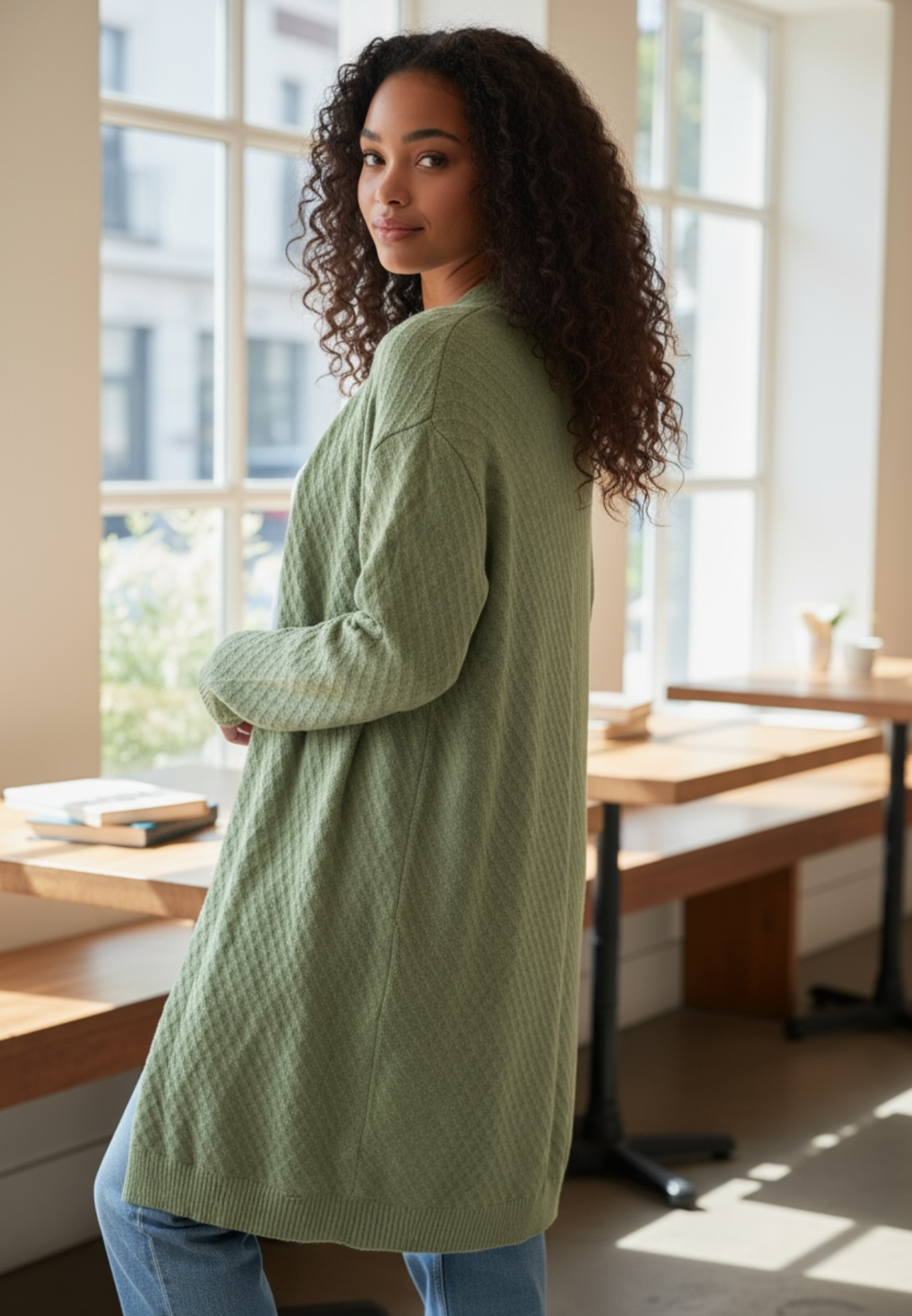 Ferrache  Manteau jaquette longue - très bon état - M