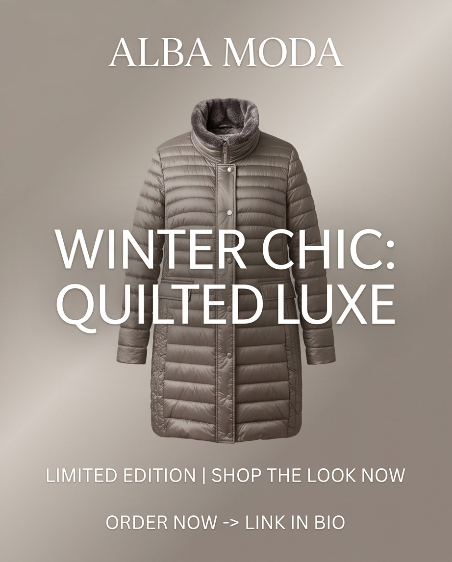 Manteau d’Hiver Alba Moda — Col Fourrure Synthétique — Très bon état — Taille 48