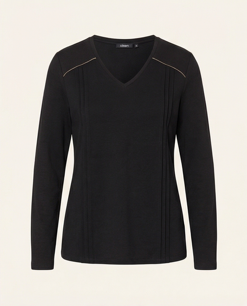 Blouse Olsen Noir, Manches Longues taille 36 neuve