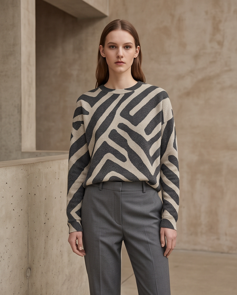 Pull motif zébré Street One - très bon état - taille M