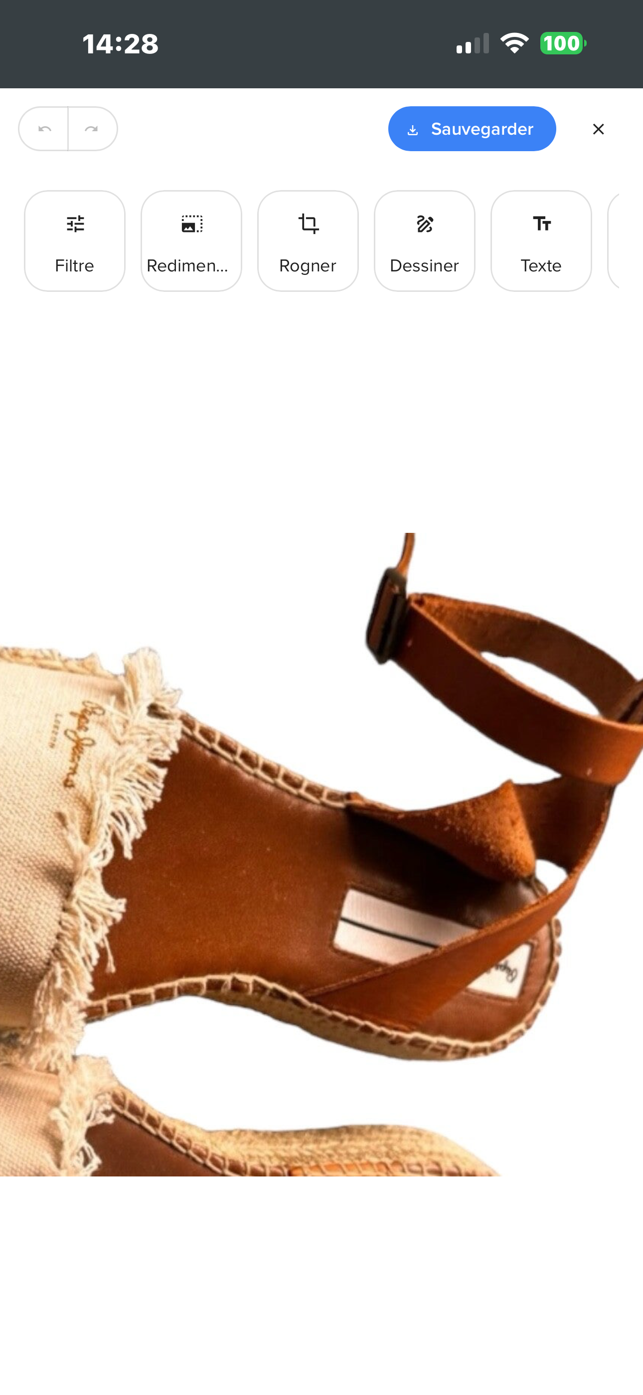 Pepe Jeans sandales compensées taille 38 comme neuves