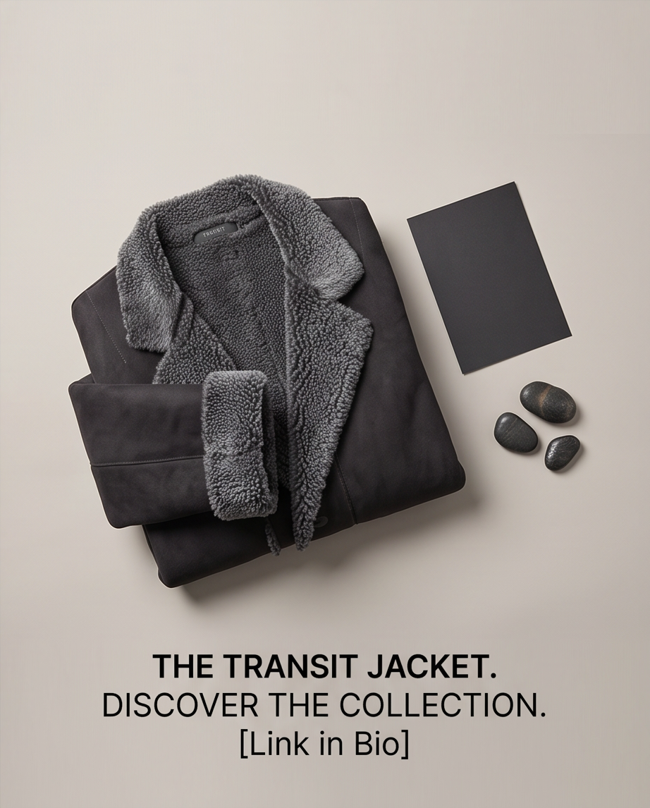 TRANSIT veste cuir mouton — neuve — taille S