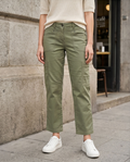 Street One Pantalon 7/8 kaki - neuf - taille 32 & 46