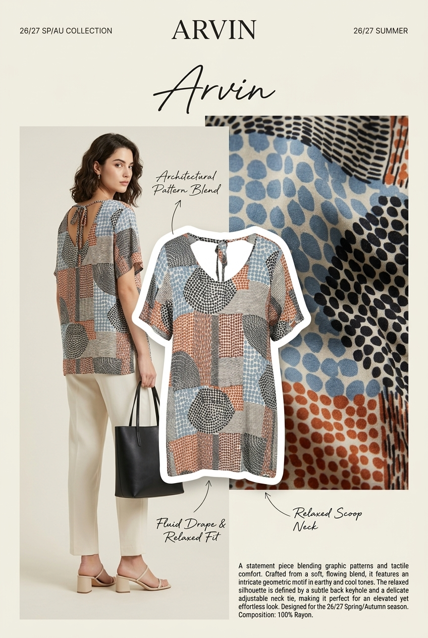 Tunique Gozé mosaïque — Neuve — Taille 4